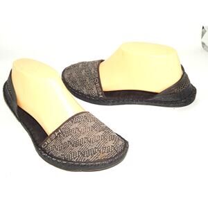 OESH, Womens Townie Sandal shoes, 3D-printed, Sz 9.5 Gray/black